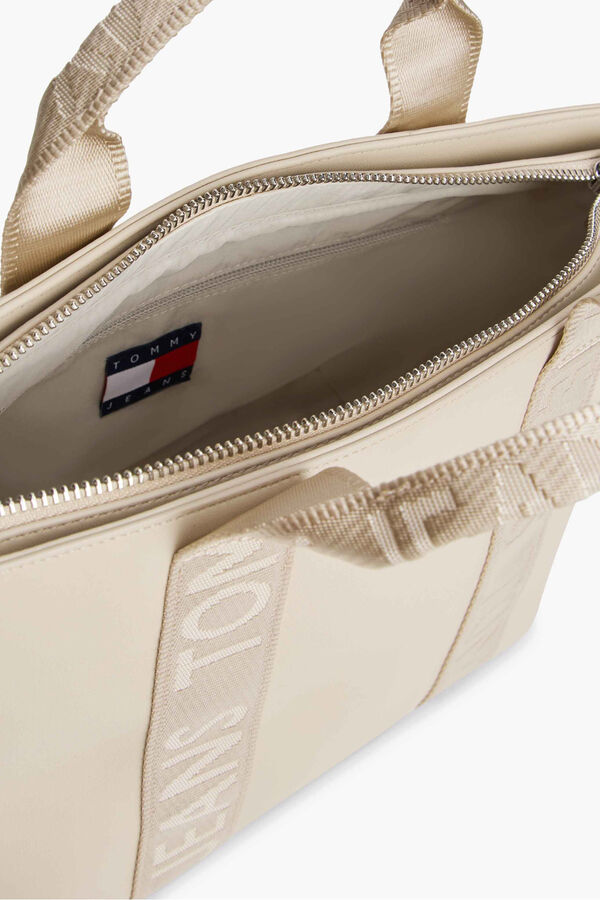 Tommy Jeans Bolso mini tote Tommy Jeans beige