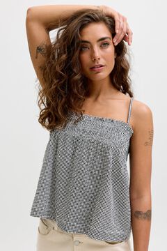 Jack & Jones Top seersucker algod&oacute;n