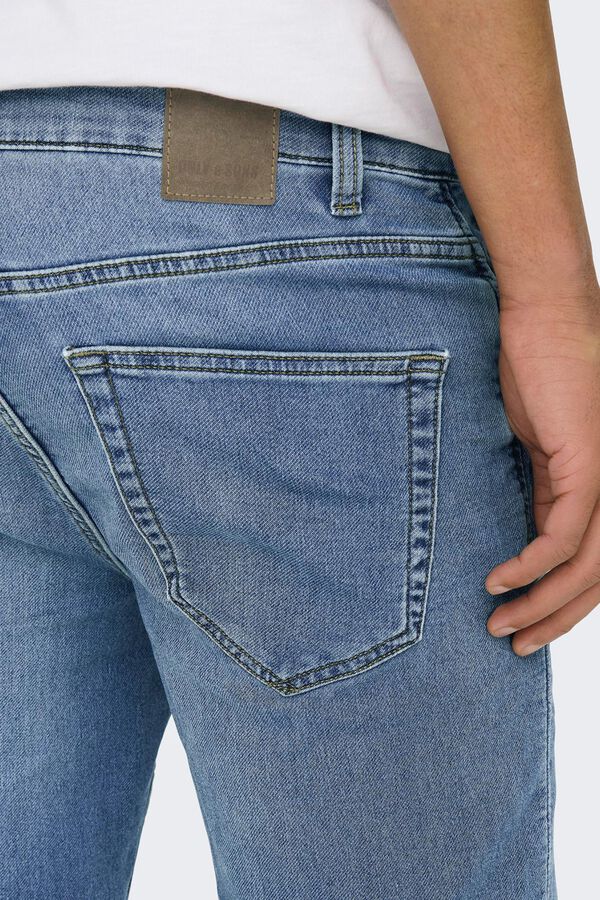Only & Sons Bermuda vaquera azul