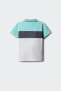 Springfield Kids Polo de menino em oxford de corte e costura