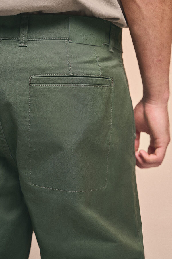 Springfield Slim fit comfort cargo pants green