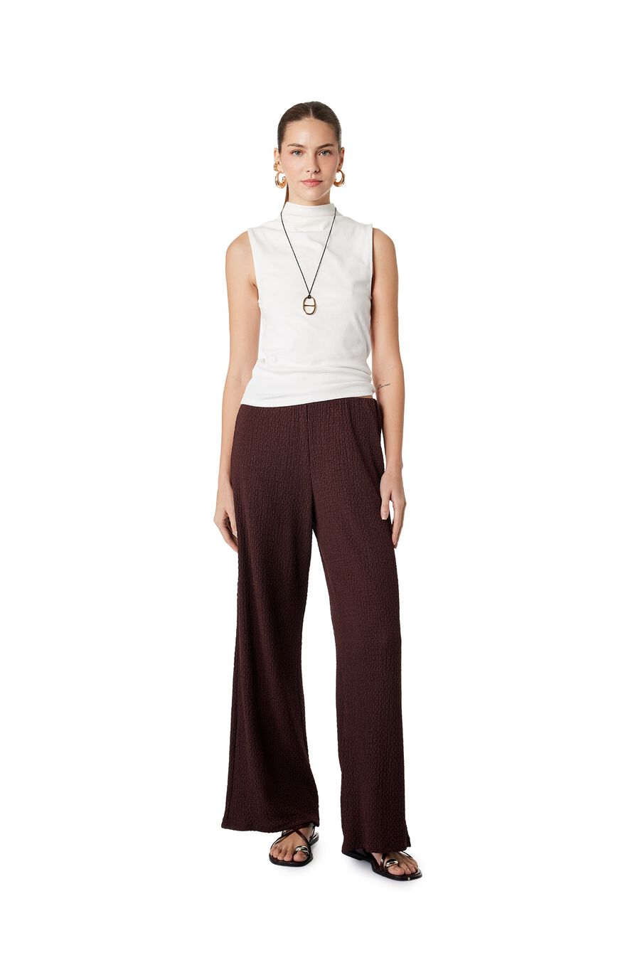 Pantalón ancho cordón