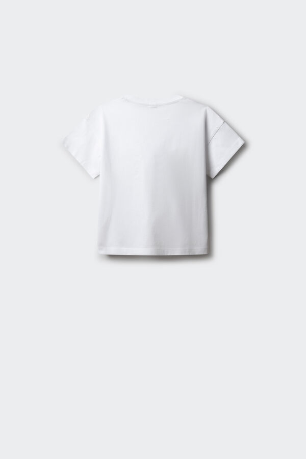 Springfield Kids Kaubojska majica kratkih rukava za devojčice Bela