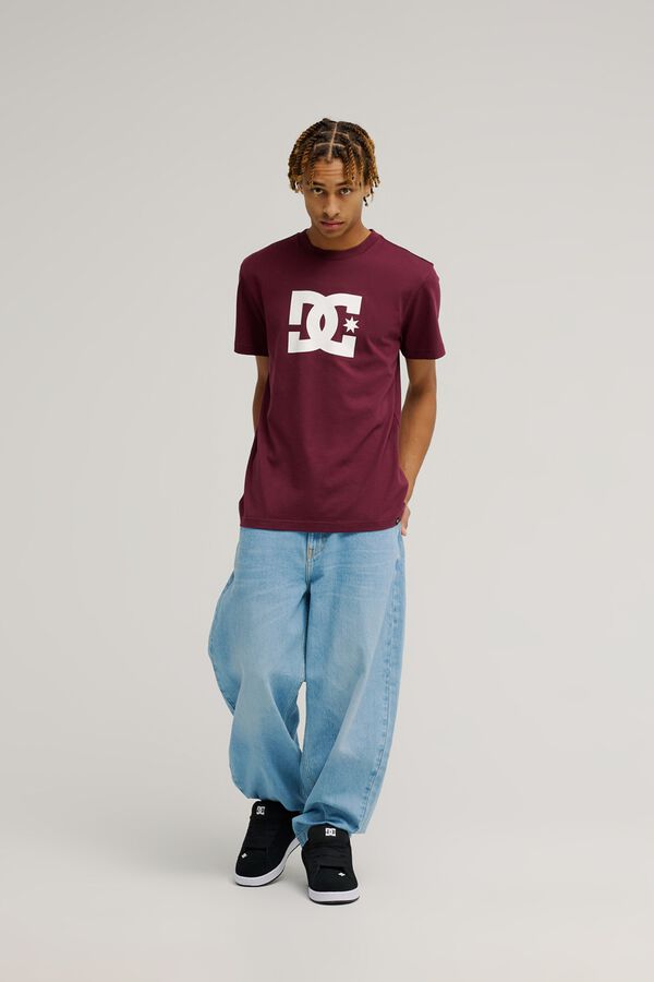 DC Shoes Camiseta de manga corta burdeos