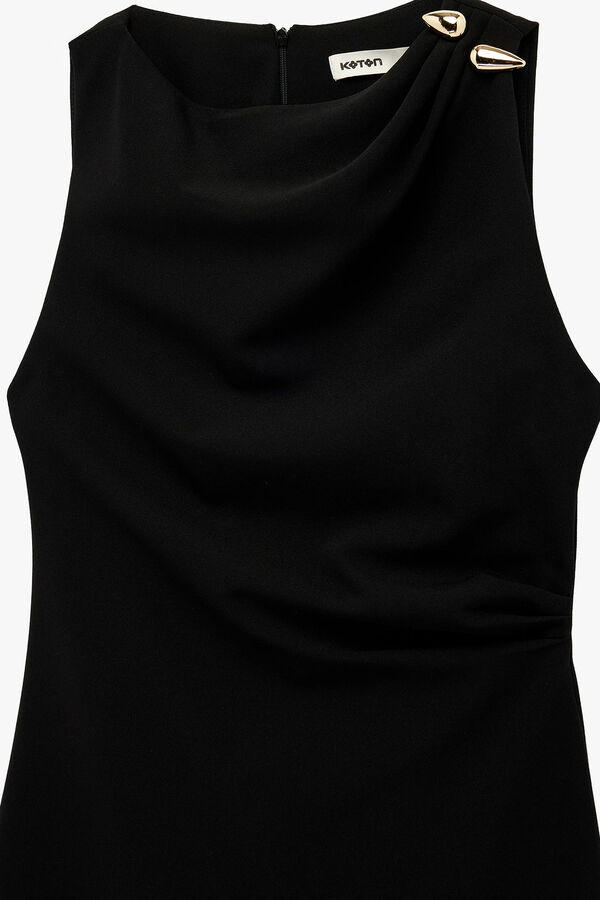 Koton Minivestido sin mangas negro