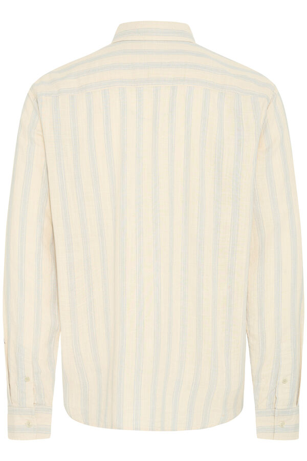 Blend Camisa de algod&atilde;o de manga comprida azul