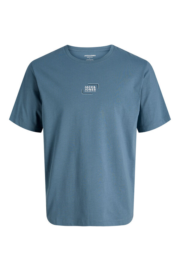 Jack & Jones Camiseta logo frontal gris