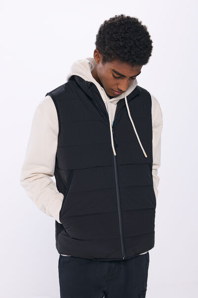 Springfield Gilet matelassé noir