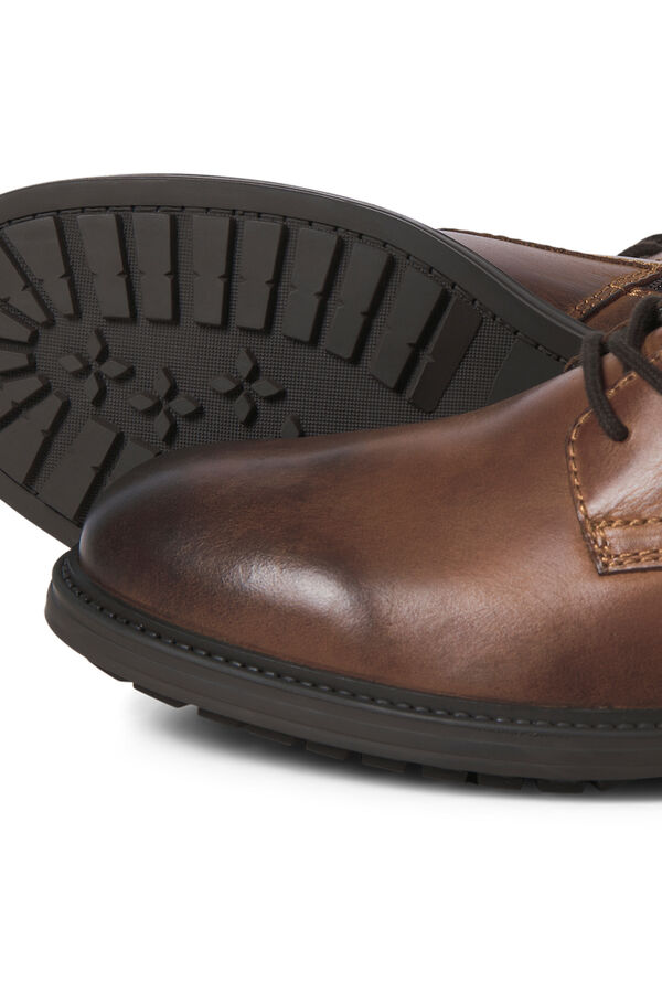 Jack & Jones Botas de couro com cadar&ccedil;o cru