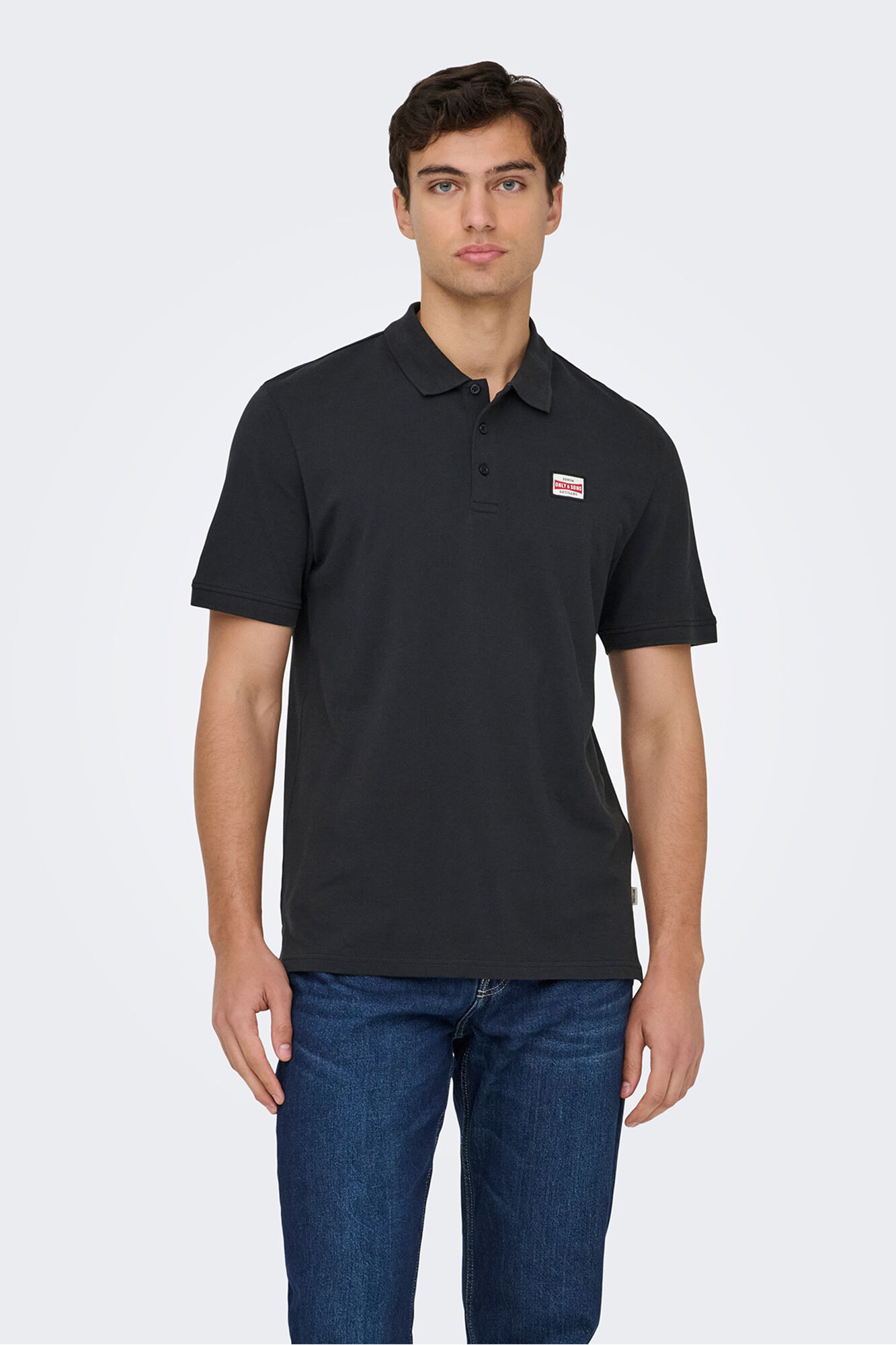 Only & Sons Poloshirt mit Frontdetail