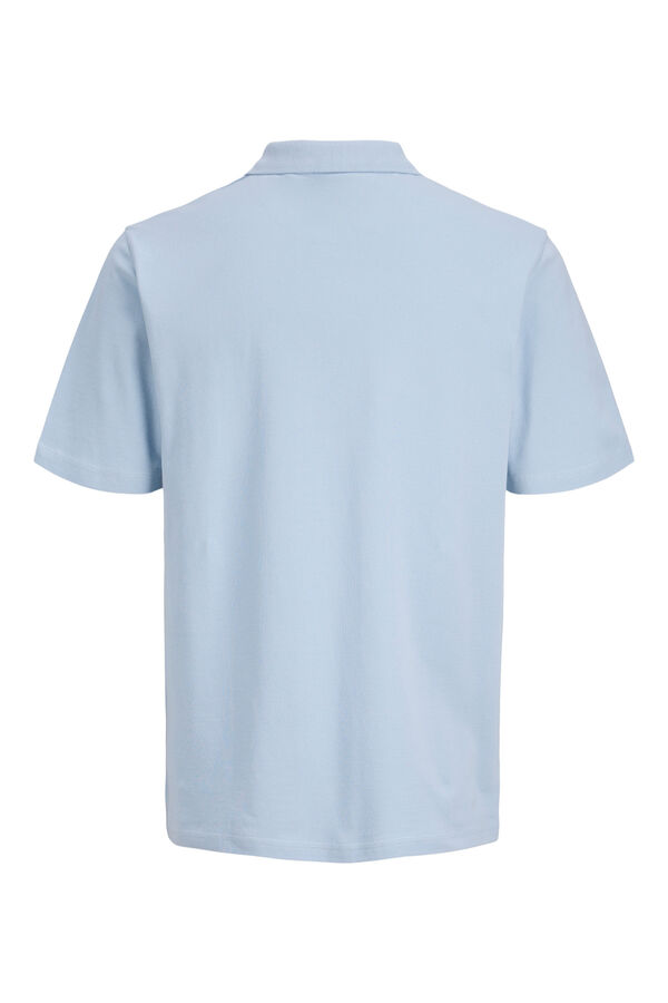 Jack & Jones PLUS Polo shirt with logo blue