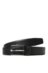 Jack & Jones Cinto de couro cl&aacute;ssico preto