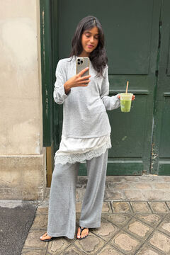 Springfield Soft sole wide leg sports trousers