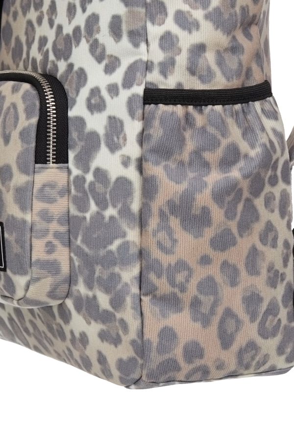 Roxy Mochila de bombazina estampada castanho