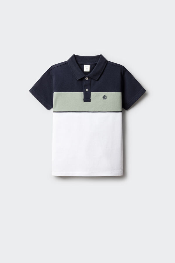 Springfield Kids Dečija oksford majica polo Bela