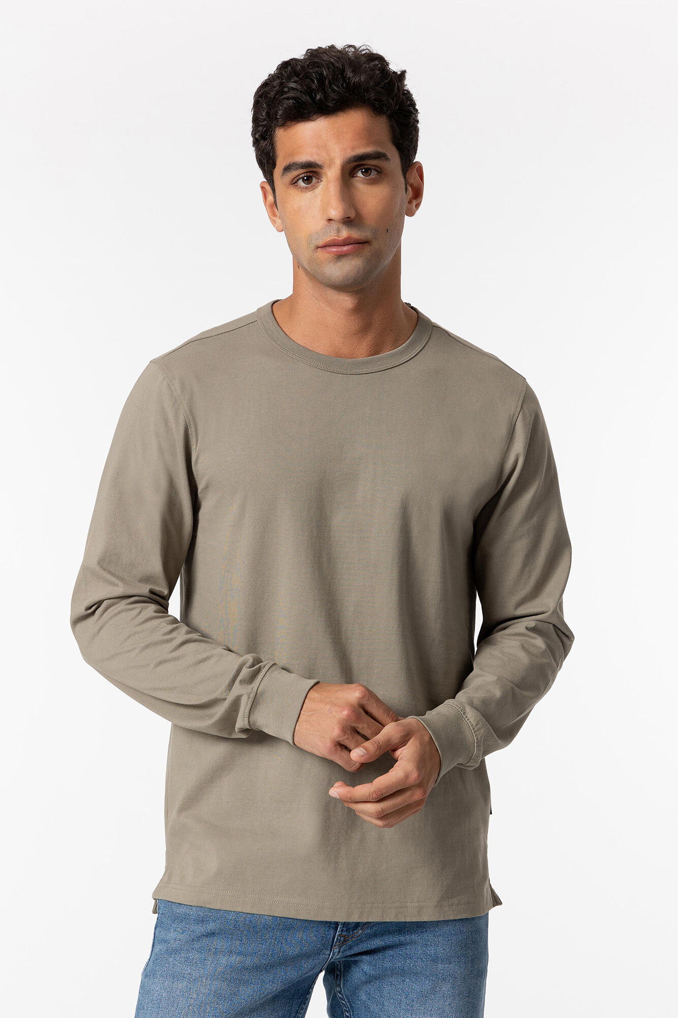 Tiffosi T-shirt b&aacute;sica de manga comprida