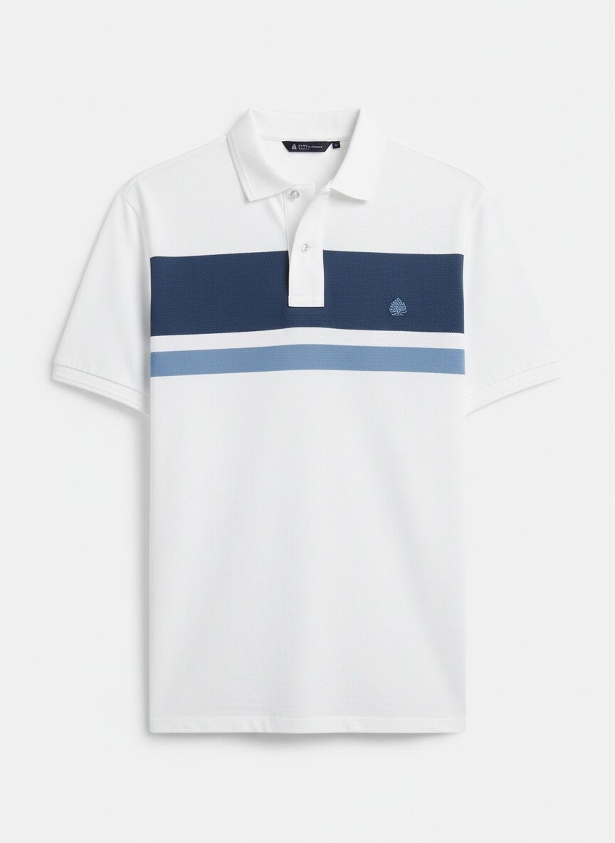 Springfield Piqu&eacute; striped regular fit polo shirt