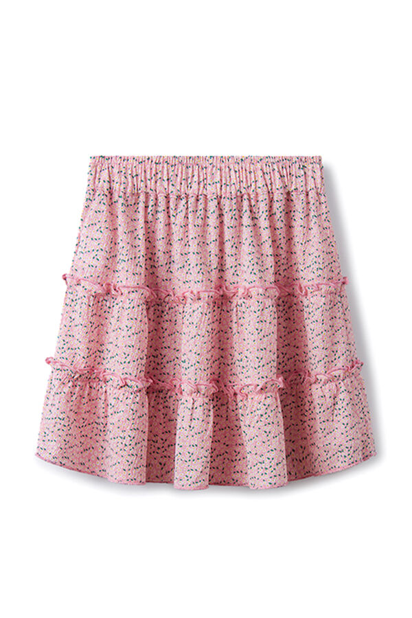 Springfield Suknja sa cvetnim dezenom za devojčice roze