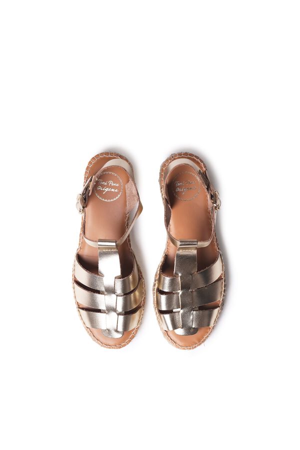 Toni Pons Leather flat espadrille printed