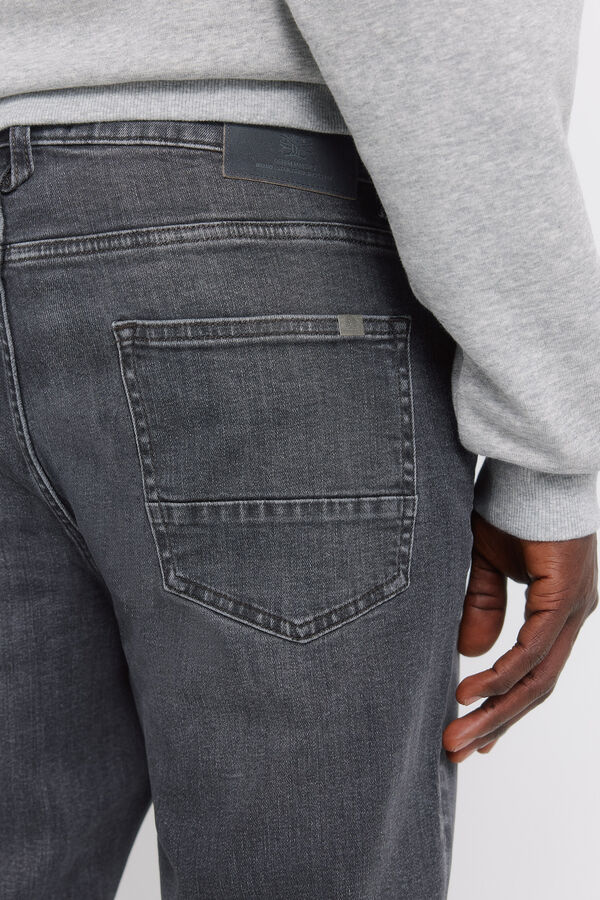 Springfield Washed black slim fit jeans grey