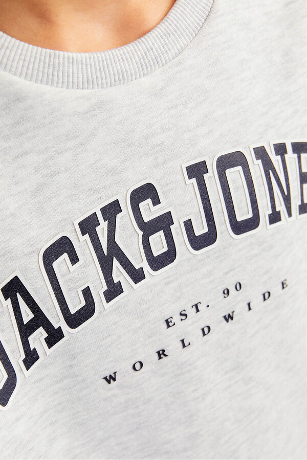 Jack & Jones Junior Regular fit printed sweatshirt white