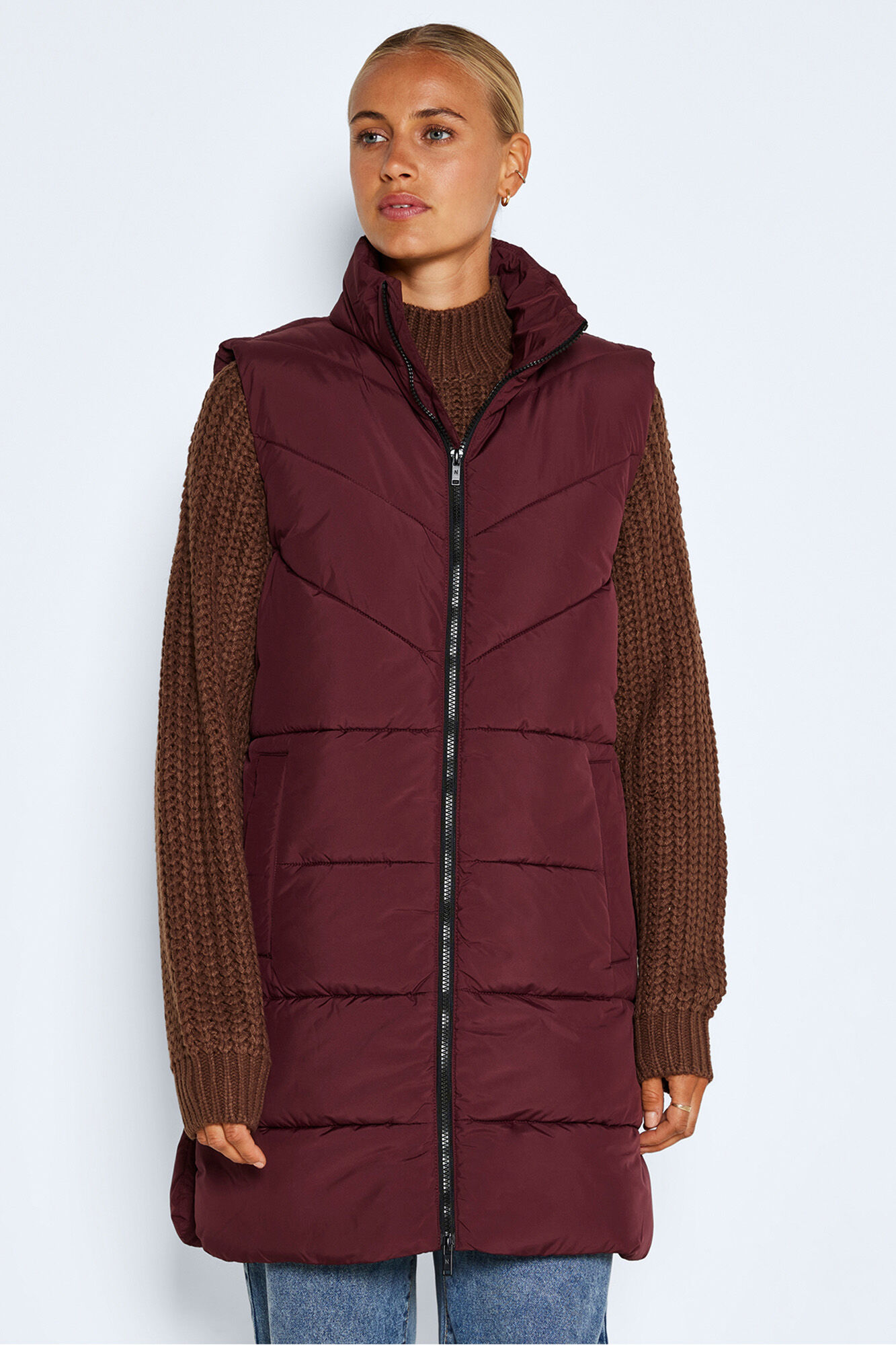 Noisy May Chaleco largo acolchado