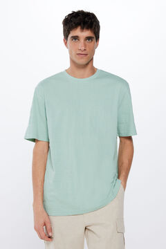 Springfield T-Shirt Streifen Piqué esmeralda