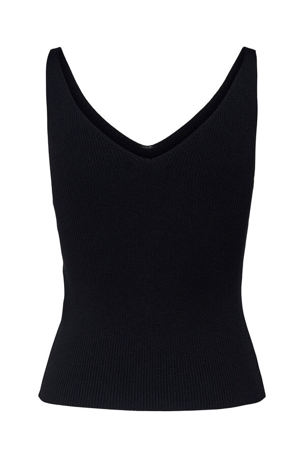 JDY Jersey-knit vest top black