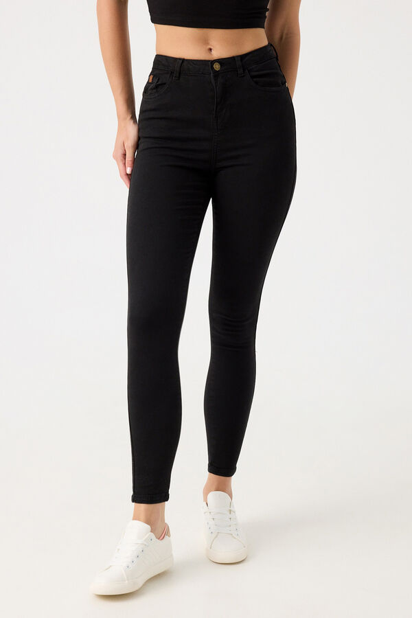 Springfield Skinny high-rise trousers black