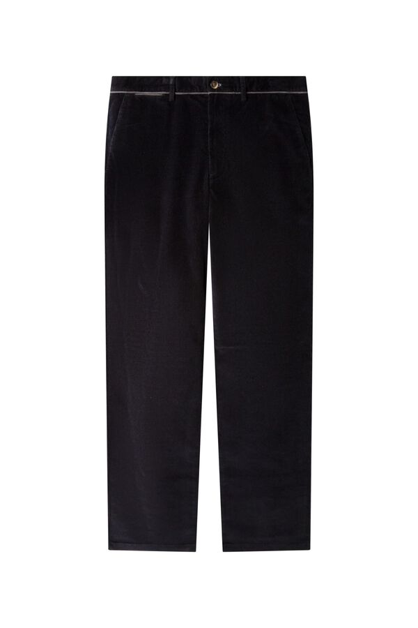 Springfield Cal&ccedil;as chino em bombazina slim fit azul