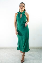 Cul Sac Vestido midi recto verde
