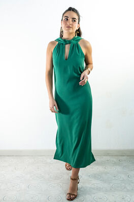 Vestido midi recto