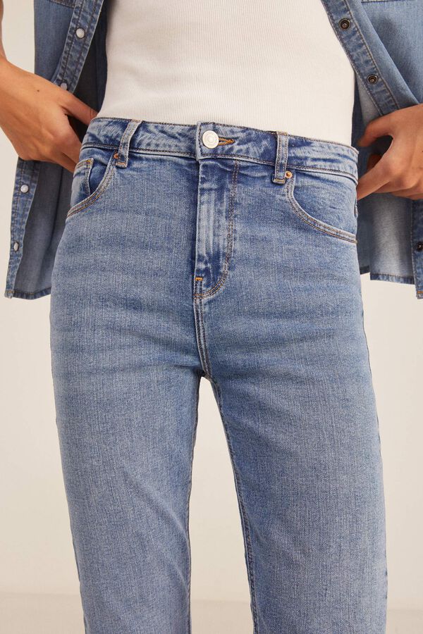 Springfield Jeans Bootcut nachhaltige Waschung azul acero