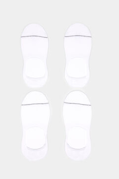 Springfield 2-pack invisible socks  white