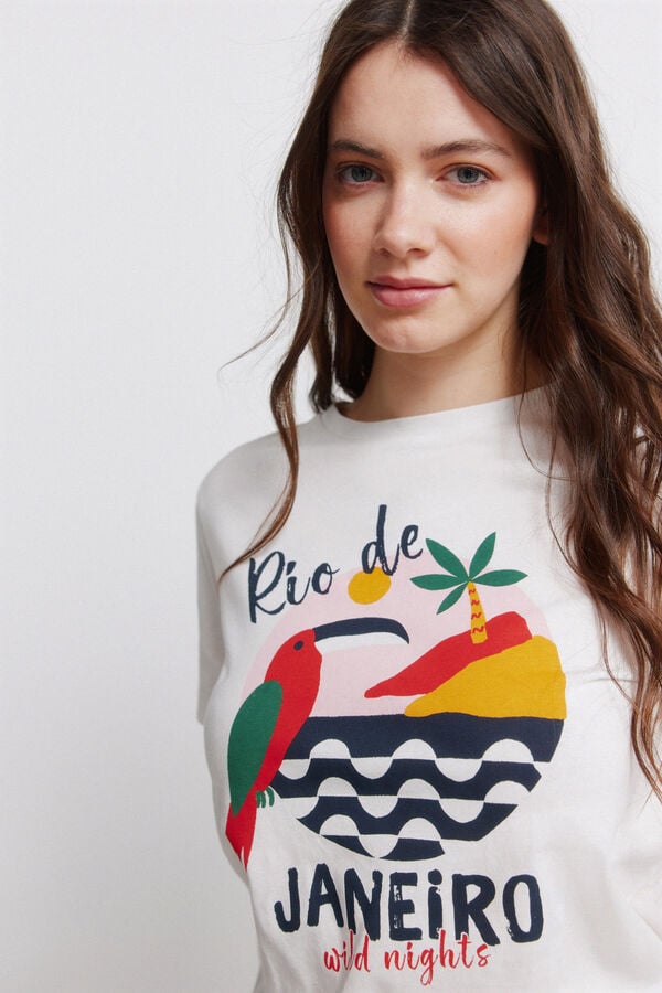 Springfield T-shirt "RIO DE JANEIRO" branco