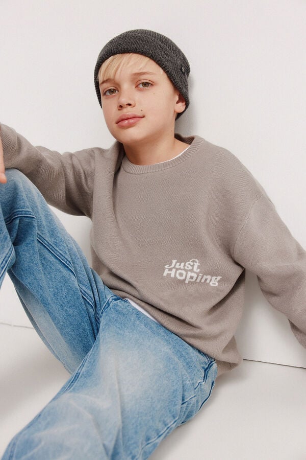 Springfield Kids Jersey "Just Hopping" ni&ntilde;o. gris