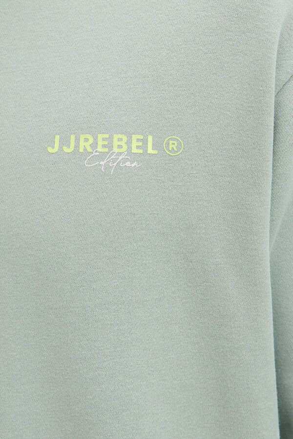 JJ REBEL Sudadera holgada backprint turquesa