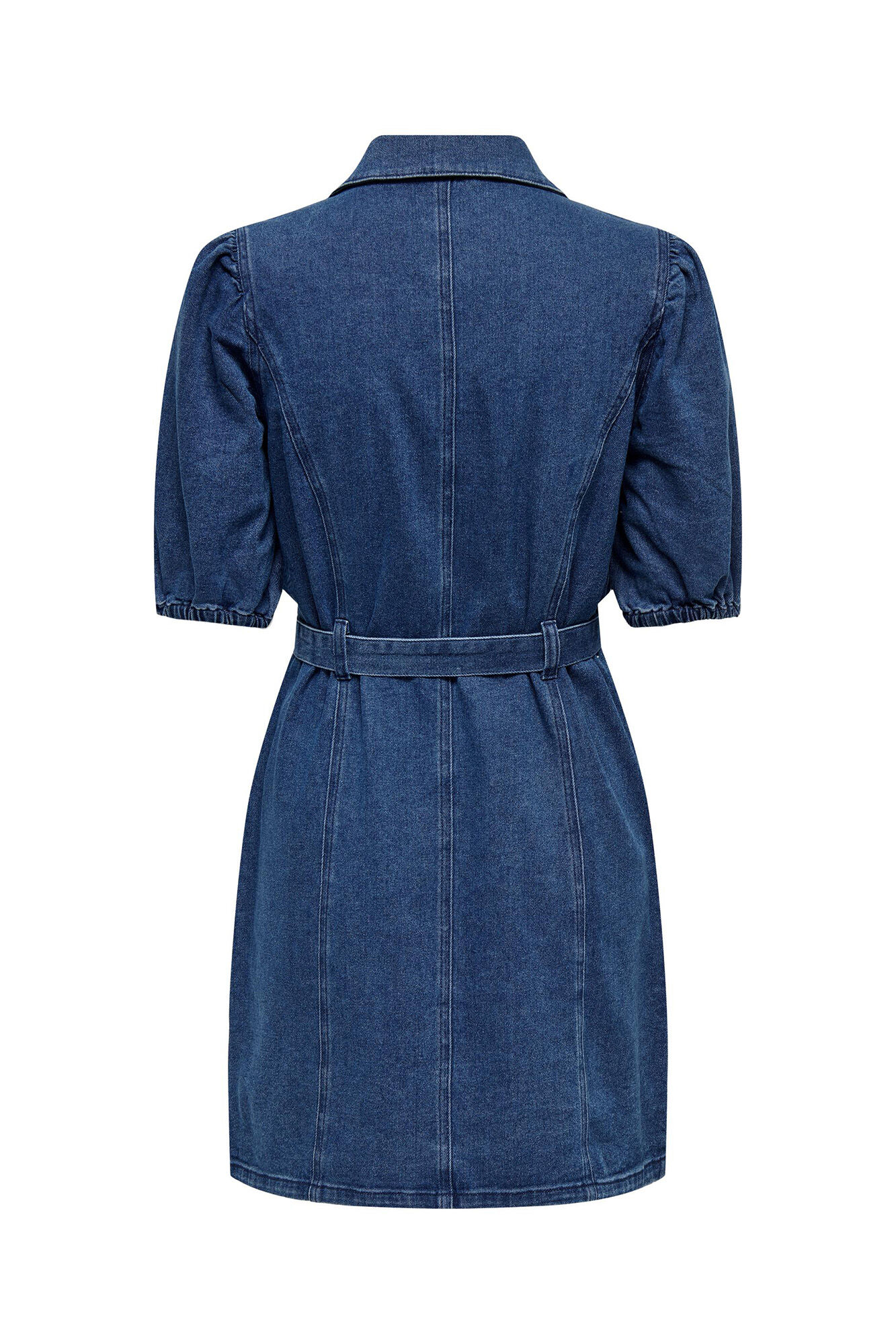 Only Vestido corto vaquero cintur&oacute;n