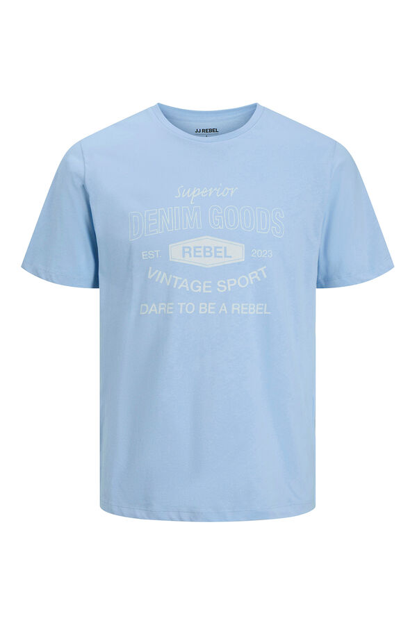 JJ REBEL Regular fit T-shirt Plava