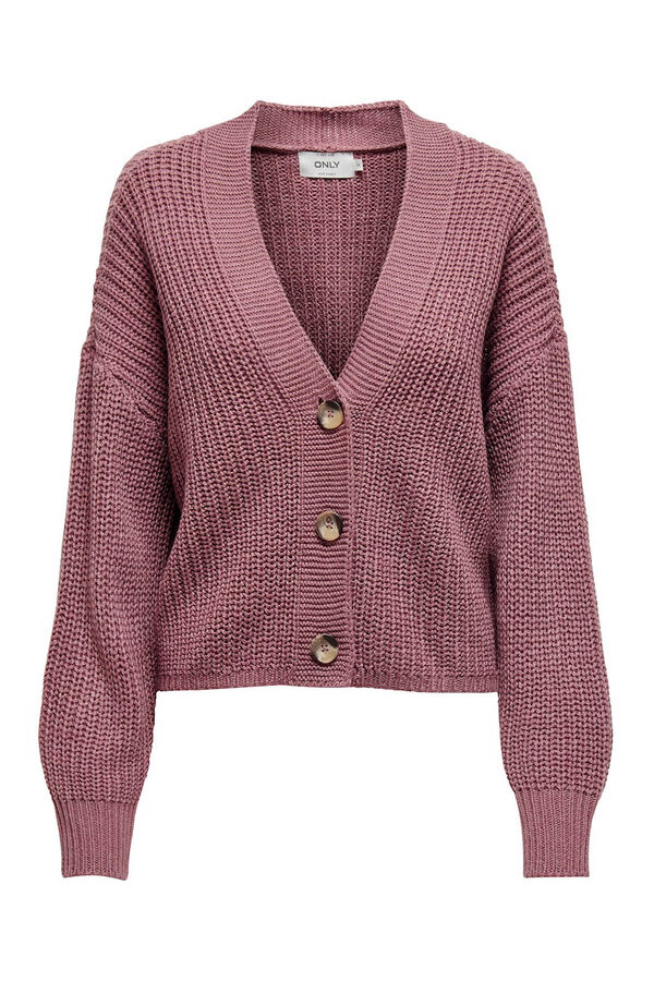 Only Cardigan button fastening pink