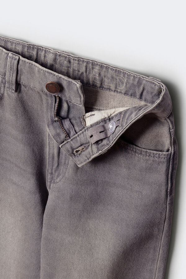 Springfield Kids Jeans reto para meninos cinzento