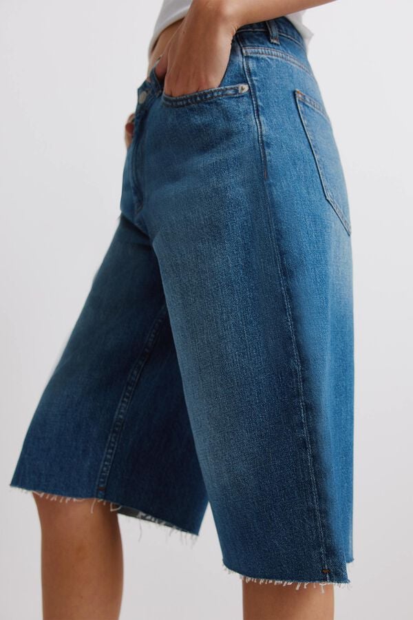 Springfield Bermuda en denim bleu