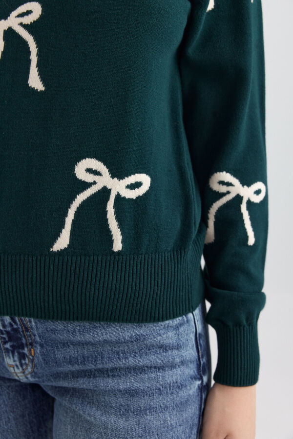 Springfield Bow jumper green