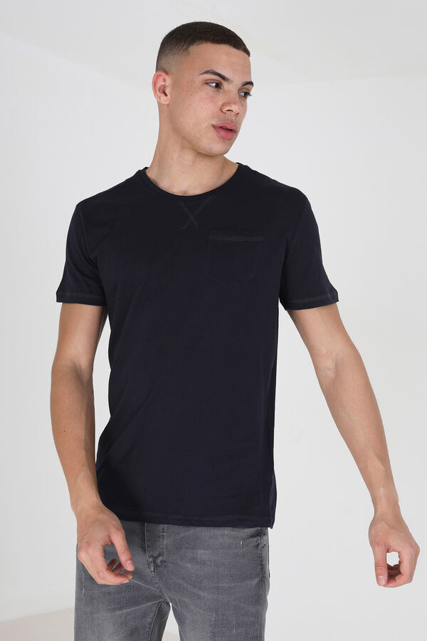 Springfield Essential short-sleeved T-shirt crna