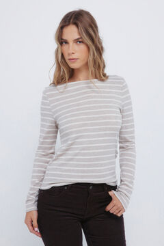 Springfield T-shirt com corte riscas