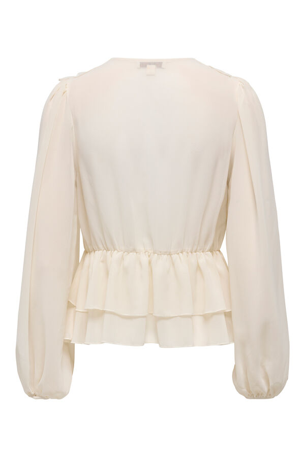 Only Ruffle blouse white