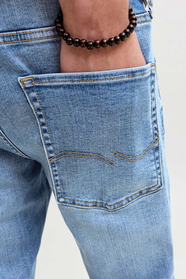 Jack & Jones Slim-fit straight-leg jeans bleu