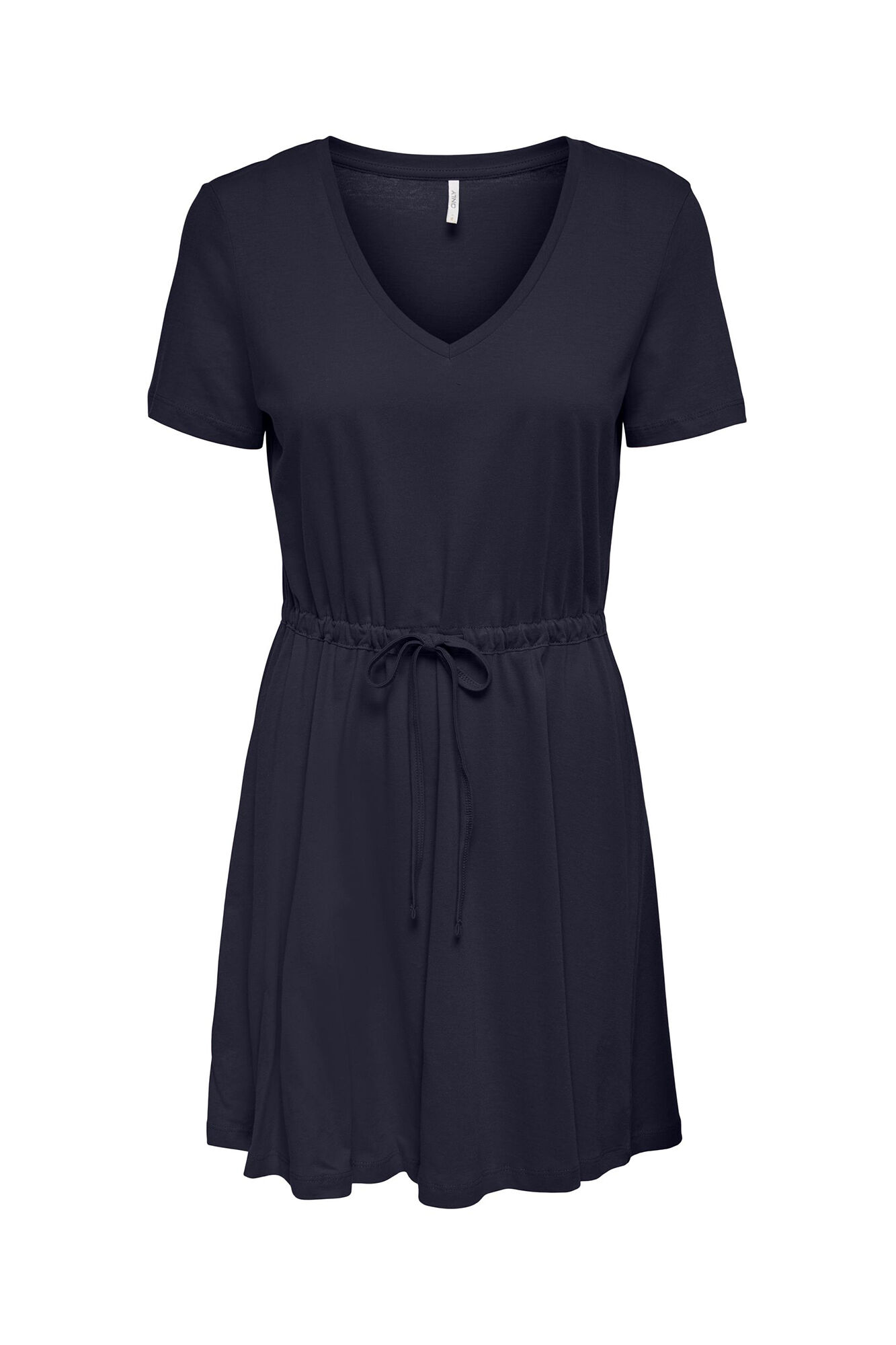 Only Vestido corto corte regular cuello en V