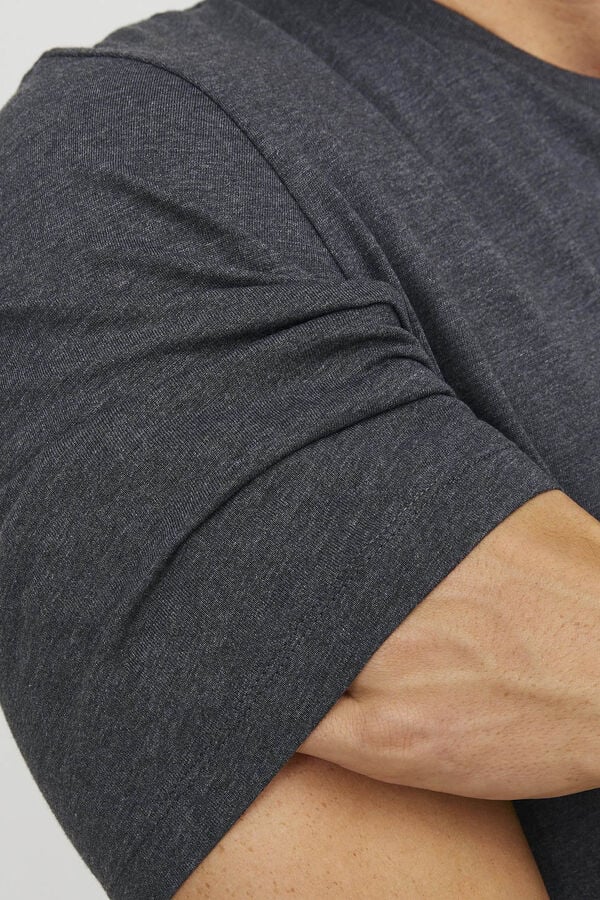 Jack & Jones Camiseta de algod&atilde;o com corte regular cinzento