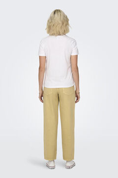 Only Camiseta de manga corta detalle bordados